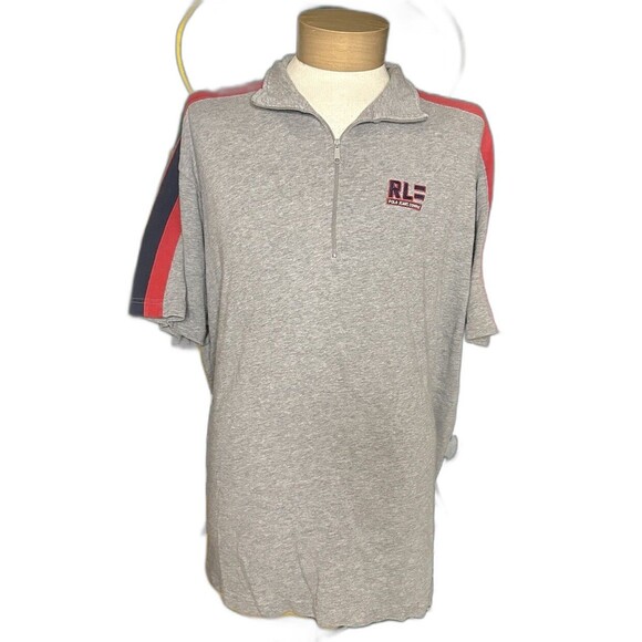 Y2K Ralph Lauren Polo Jeans 1/4 Zip Polo Shirt - Picture 1 of 5